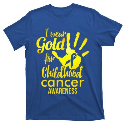 I Wear Gold For Childhood Cancer Awareness T-Shirt