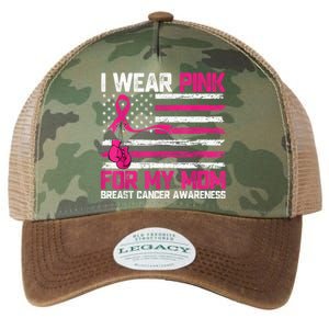 I Wear Gift For My Mom Breast Cancer Awareness Month Legacy Tie Dye Trucker Hat