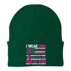 I Wear Gift For My Mom Breast Cancer Awareness Month Knit Cap Winter Beanie