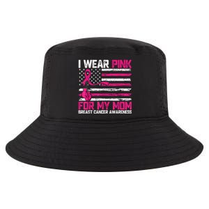 I Wear Gift For My Mom Breast Cancer Awareness Month Cool Comfort Performance Bucket Hat