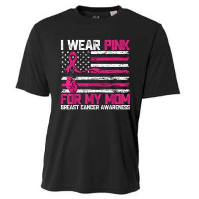 I Wear Gift For My Mom Breast Cancer Awareness Month Cooling Performance Crew T-Shirt