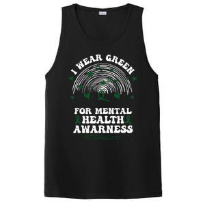 I Wear Green For Mental Health Awareness Green Ribbon PosiCharge Competitor Tank