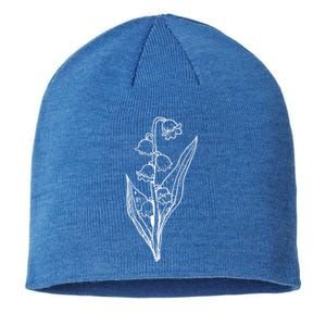 Illustration Wildflower Garden Flower Gift Sustainable Beanie