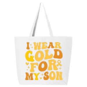 I Wear Gold For My Son Childhood Cancer Awareness 25L Jumbo Tote