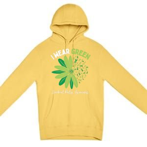 I Wear Green For My Daughter Cerebral Palsy Awareness Premium Pullover Hoodie