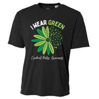 I Wear Green For My Daughter Cerebral Palsy Awareness Cooling Performance Crew T-Shirt