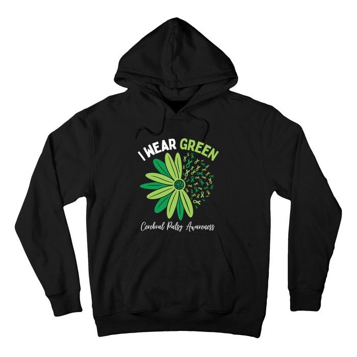 I Wear Green For My Daughter Cerebral Palsy Awareness Hoodie