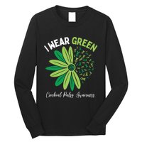 I Wear Green For My Daughter Cerebral Palsy Awareness Long Sleeve Shirt