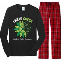 I Wear Green For My Daughter Cerebral Palsy Awareness Long Sleeve Pajama Set