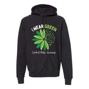 I Wear Green For My Daughter Cerebral Palsy Awareness Premium Hoodie