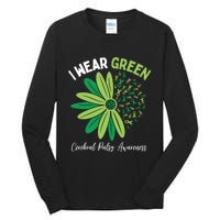 I Wear Green For My Daughter Cerebral Palsy Awareness Tall Long Sleeve T-Shirt