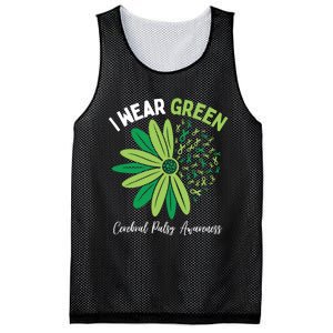 I Wear Green For My Daughter Cerebral Palsy Awareness Mesh Reversible Basketball Jersey Tank