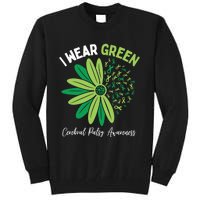 I Wear Green For My Daughter Cerebral Palsy Awareness Tall Sweatshirt