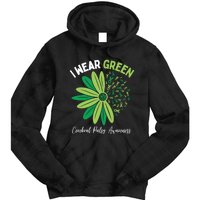 I Wear Green For My Daughter Cerebral Palsy Awareness Tie Dye Hoodie