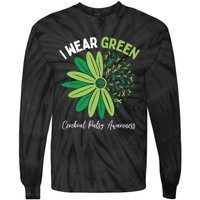 I Wear Green For My Daughter Cerebral Palsy Awareness Tie-Dye Long Sleeve Shirt