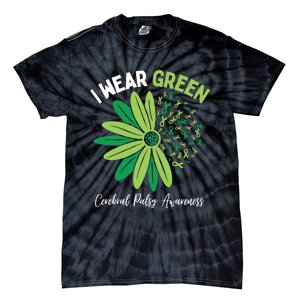 I Wear Green For My Daughter Cerebral Palsy Awareness Tie-Dye T-Shirt