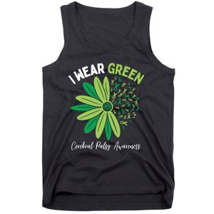 I Wear Green For My Daughter Cerebral Palsy Awareness Tank Top