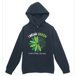 I Wear Green For My Daughter Cerebral Palsy Awareness Urban Pullover Hoodie