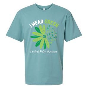 I Wear Green For My Daughter Cerebral Palsy Awareness Sueded Cloud Jersey T-Shirt