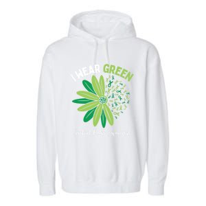 I Wear Green For My Daughter Cerebral Palsy Awareness Garment-Dyed Fleece Hoodie