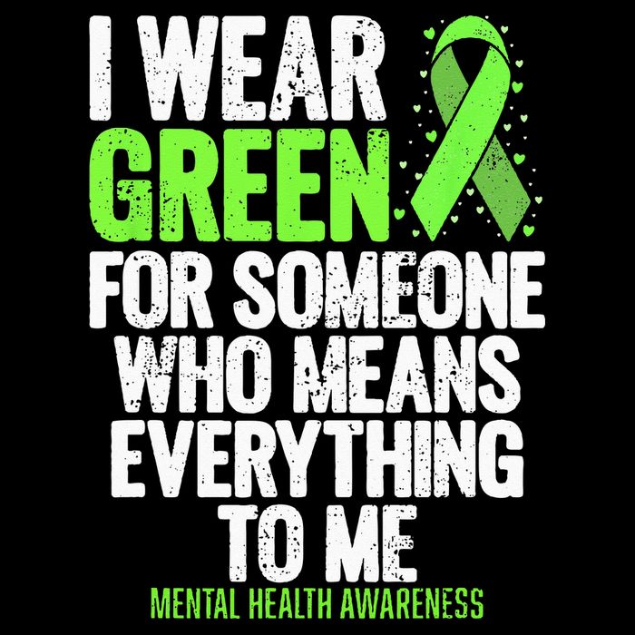 I Wear Green Ribbon Fight The Stigma Mental Health Awareness Doggie Tank