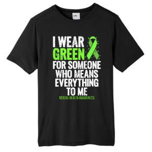 I Wear Green Ribbon Fight The Stigma Mental Health Awareness Tall Fusion ChromaSoft Performance T-Shirt