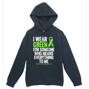 I Wear Green Ribbon Fight The Stigma Mental Health Awareness Urban Pullover Hoodie