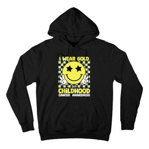 I Wear Gold For Childhood Cancer Awareness Hoodie