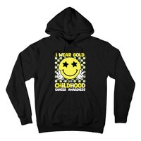 I Wear Gold For Childhood Cancer Awareness Hoodie