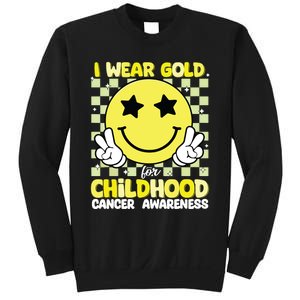 I Wear Gold For Childhood Cancer Awareness Sweatshirt