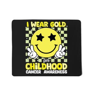 I Wear Gold For Childhood Cancer Awareness Mousepad