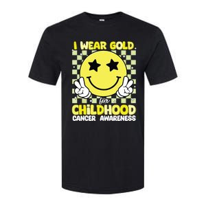 I Wear Gold For Childhood Cancer Awareness Softstyle CVC T-Shirt