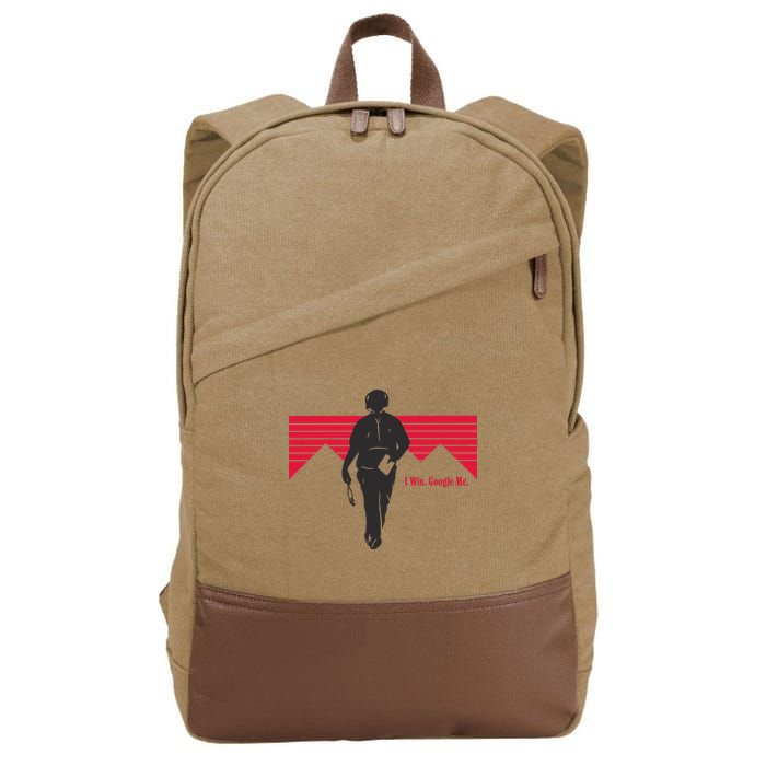 I Win Google Me Cotton Canvas Backpack