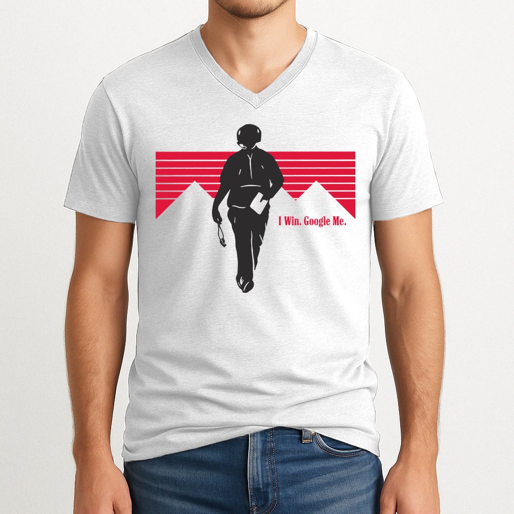 I Win Google Me V-Neck T-Shirt
