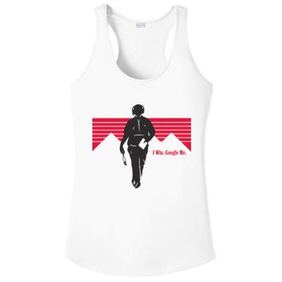 I Win Google Me Ladies PosiCharge Competitor Racerback Tank