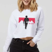 I Win Google Me Cropped Pullover Crew