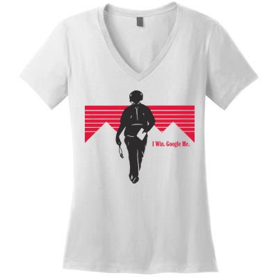 I Win Google Me Women's V-Neck T-Shirt