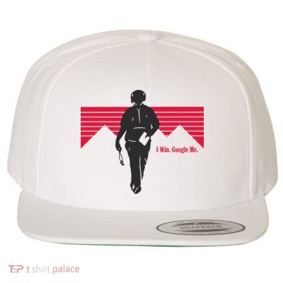I Win Google Me Wool Snapback Cap