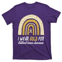 I Wear Gold Boho Gold And Leopard Pint Rainbow T-Shirt