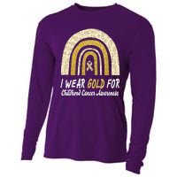 I Wear Gold Boho Gold And Leopard Pint Rainbow Cooling Performance Long Sleeve Crew