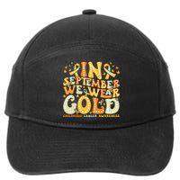 I Wear Gold For My Son Childhood Cancer Awareness 7-Panel Snapback Hat