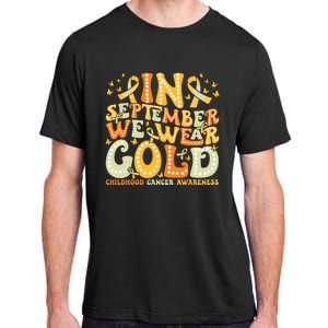 I Wear Gold For My Son Childhood Cancer Awareness Adult ChromaSoft Performance T-Shirt