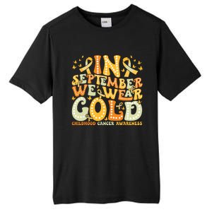 I Wear Gold For My Son Childhood Cancer Awareness Tall Fusion ChromaSoft Performance T-Shirt