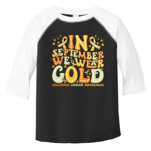 I Wear Gold For My Son Childhood Cancer Awareness Toddler Fine Jersey T-Shirt