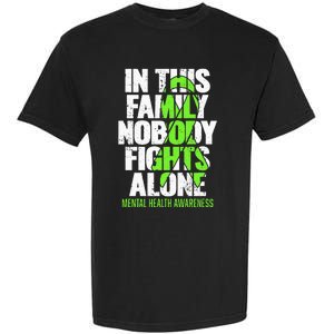 I Wear Green Ribbon Fight The Stigma Mental Health Awareness Garment-Dyed Heavyweight T-Shirt