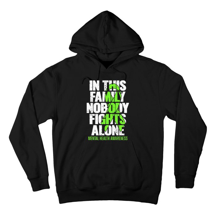 I Wear Green Ribbon Fight The Stigma Mental Health Awareness Hoodie