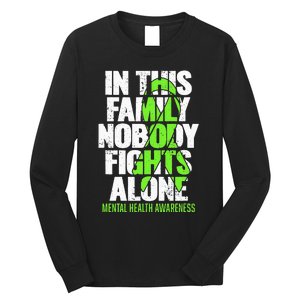 I Wear Green Ribbon Fight The Stigma Mental Health Awareness Long Sleeve Shirt