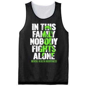 I Wear Green Ribbon Fight The Stigma Mental Health Awareness Mesh Reversible Basketball Jersey Tank