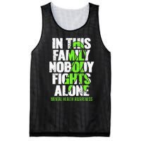 I Wear Green Ribbon Fight The Stigma Mental Health Awareness Mesh Reversible Basketball Jersey Tank