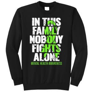 I Wear Green Ribbon Fight The Stigma Mental Health Awareness Tall Sweatshirt